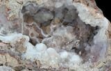 Crystal Filled Dugway Geode (Polished Half) #38865-1